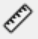 Small ruler measure tool icon
