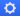 Blue square icon with white gear symbol
