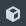 Gray 3D cube icon centered on dark blue square background