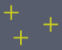 Positions represented by yellow plus symbols with red frames