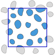 Dark rounded-square icon with a small centered light-ring circle