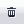 Delete icon, trash can