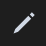 Objects icon, pencil symbol on dark square