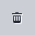 small trash can icon with lid and vertical body
