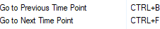 Text labels 'Go to Previous Time Point' with 'CTRL+B' and 'Go to Next Time Point' with 'CTRL+F'.