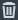 gray trash bin icon