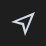 Navigation icon, paper-plane symbol on dark square