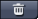 White trash bin on dark blue rounded-square icon