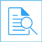 Document with magnifying glass icon